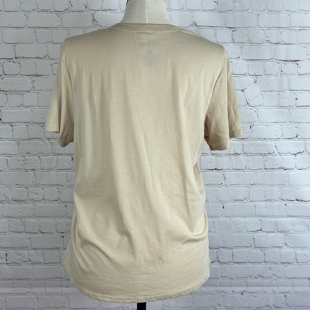 Disney Tinkerbell Crew Neck Graphic Short Sleeve Tee Tan Women’s XXL - Picture 2 of 5